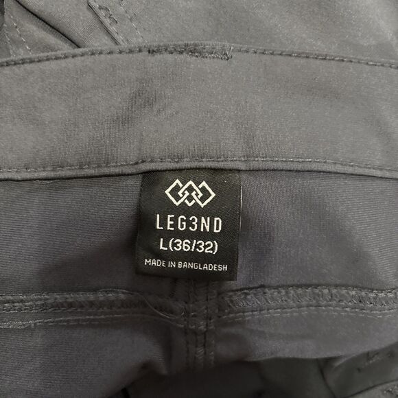 Legend Comfort Fit Chino Golf Pants Mens 36x32 Gray Moisture Wicking Stretch NWT - Picture 8 of 8